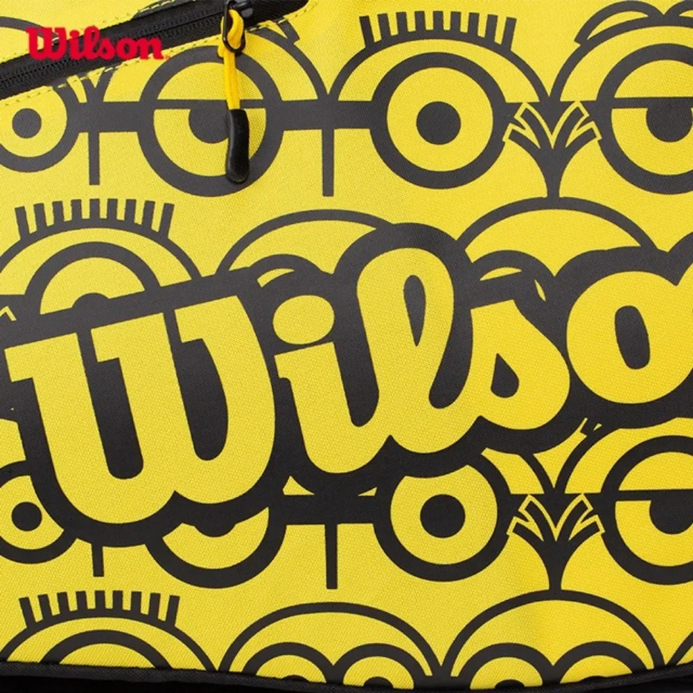 Wilson Minions - Mini borsa da Tennis francese, borsa, arancione, bianca, RG Mini versione dei Minions Tour 12