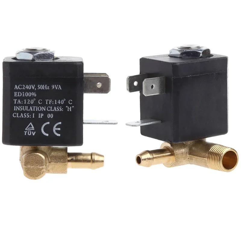 JYZ-4P 3mm normally closed cannula c 2/2 way 230v g1/8 brass steam air water generator solenoid coffee makers