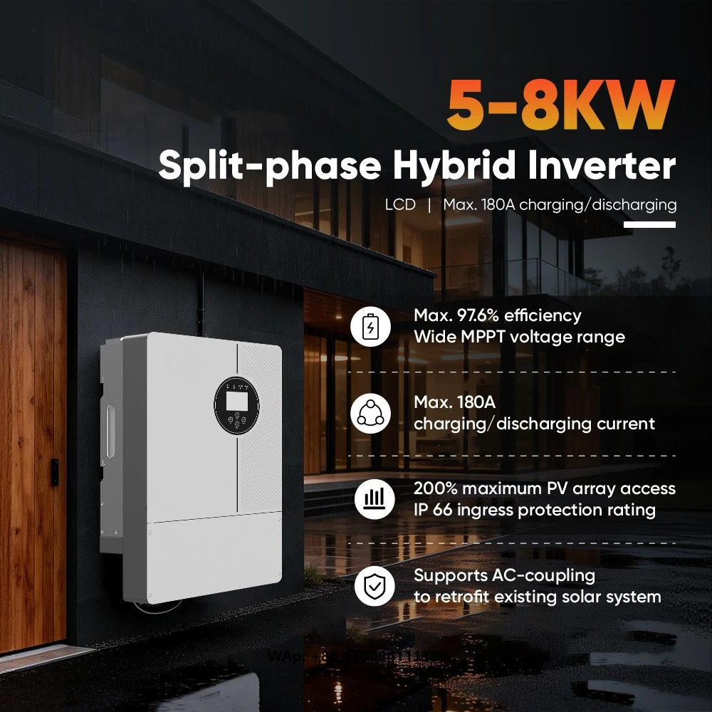 DAH  in Stock Home Backup Hybrid Inverter 5kW 7.5kW High Efficiency Waterproof Hybrid Solar Inverter