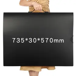 Portable B2 Binder Folder 50×70 Transparent Sleeves Puzzle Storage Display Book Large Folder For Drawings 50x70 Poster Folder