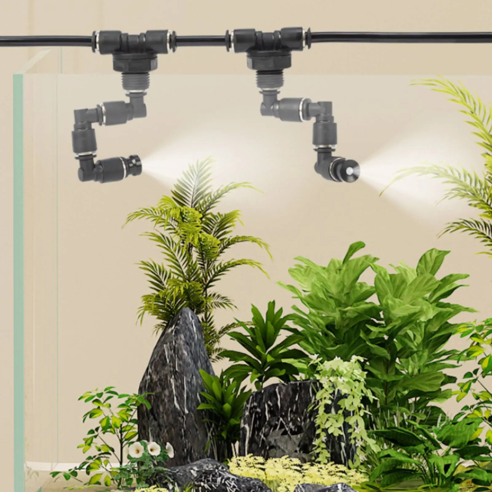 

Animal Misting Spray Nozzle Rainforest Effect Terrarium Sprinkler Nozzle Pet Supply Humidifying for Herp Hobbyists
