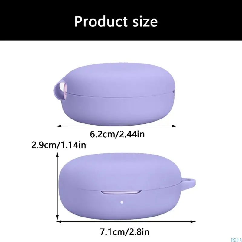 R91A 이어 버드 실리콘 커버 충격 방지 쉘 세척 가능한 슬리브 가드 케이스 이어 버드 a