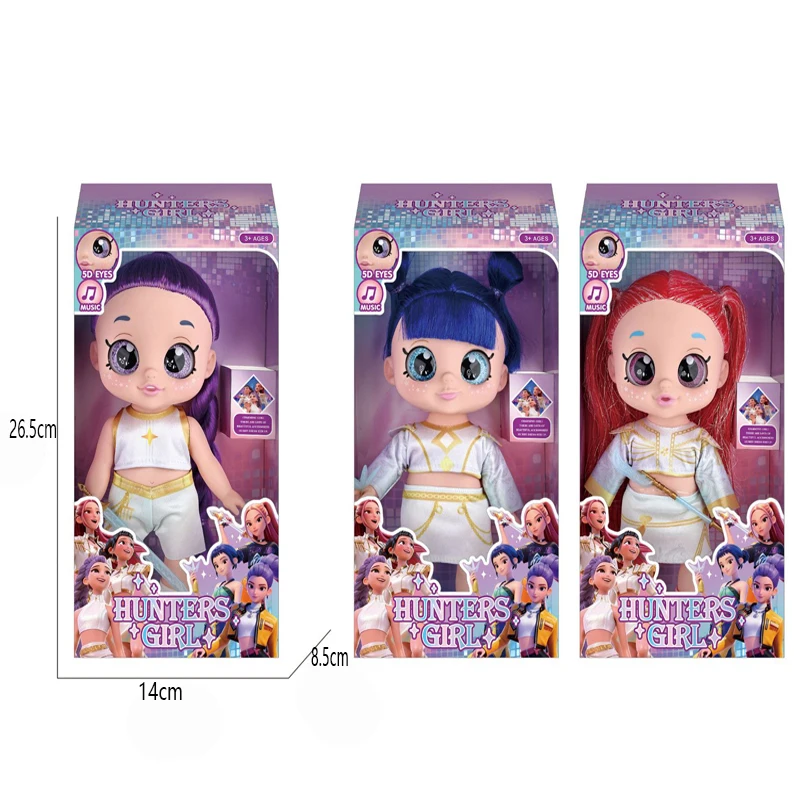 

Аниме-фигурка «Охотник на демонов», 10 дюймов, с 5D-глазами, пятью подвижными суставами, музыкальная игрушка, подарок на день рождения для девочек, мальчиков, детский подарок