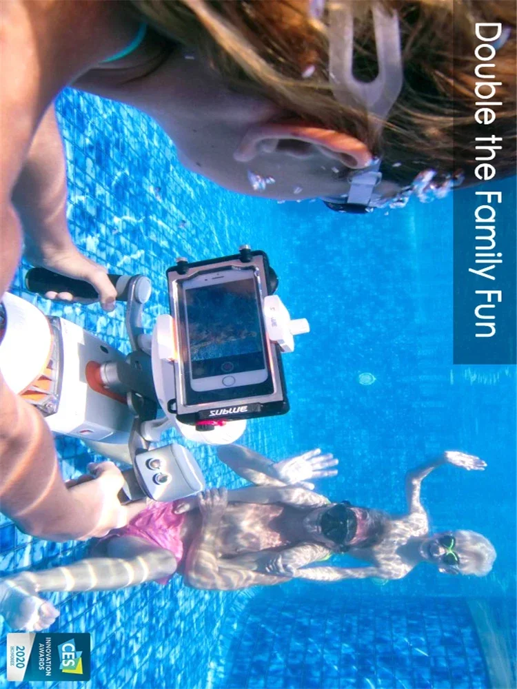 Underwater Propeller Underwater Scooter Dual Motor Action Camera Swimming Pool Scuba Diving Scooter Water Sport Equipment