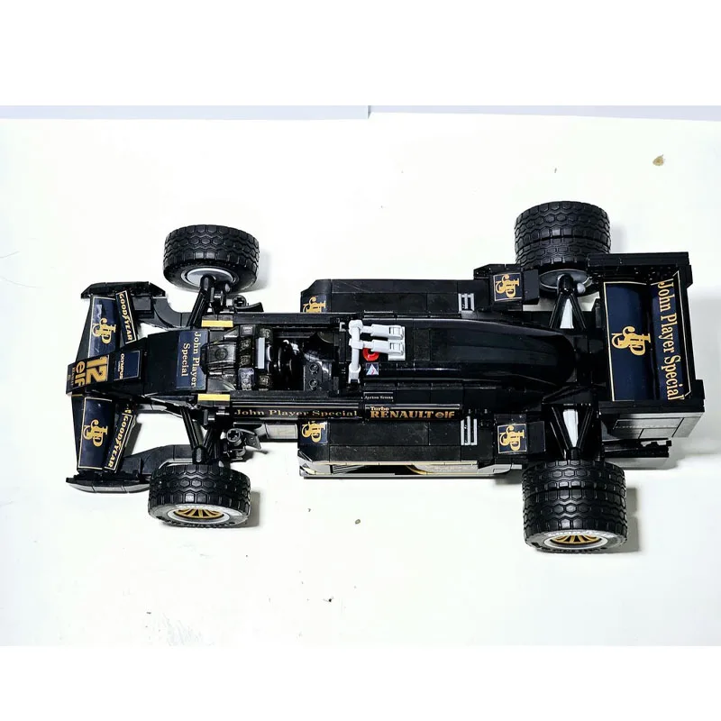 MOC- 190723   블랙 뉴 로터스 97T 포뮬러 자동차 빌딩 블록 모델 808 PartsMOC 크리 에이 티브 보이 키즈 생일 빌딩 블록 장난감 선물