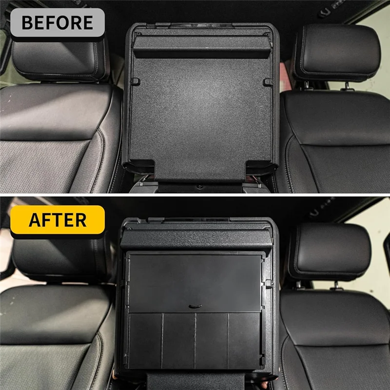 

For Ford F150 2021-2025 Center Console Organizer Tray Storage Box For Armrest Accessories(Bucket Seats)