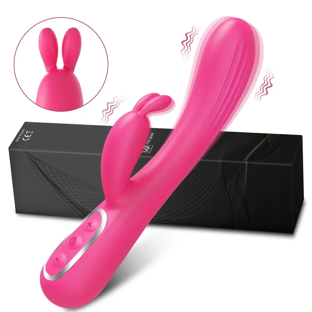 Dual Rabbit Vibrator Sex Toy 3in1 Dildo 7 Vibration Vibrators G Spot Clitoris Stimulator Silent Dildos Adult Toys for Women 18+