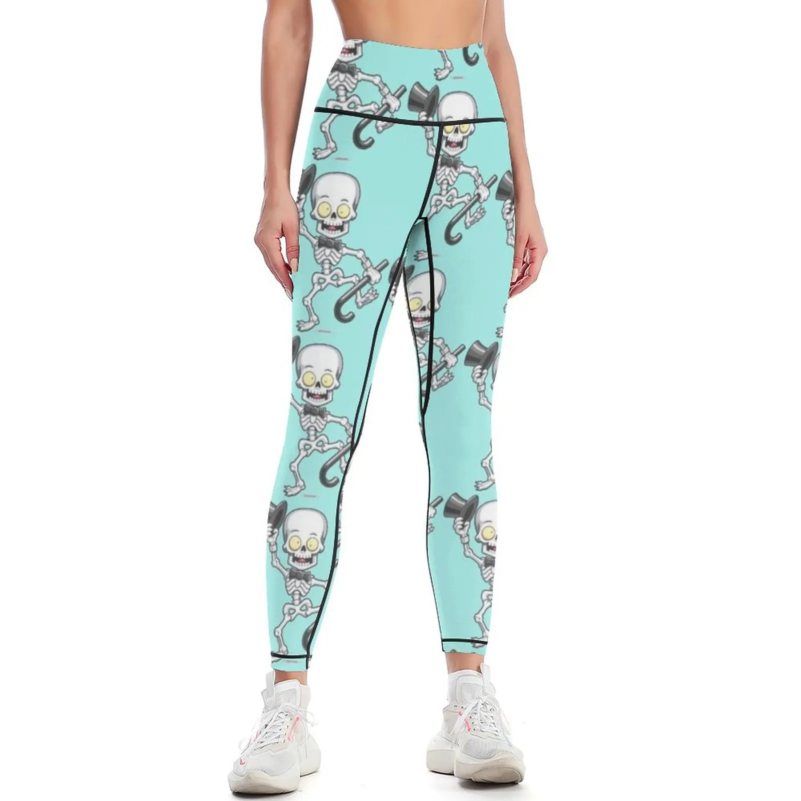 Halloween Skeleton Leggings Jogger pants Sportswear woman gym gym's sportswear flared Womens Leggings