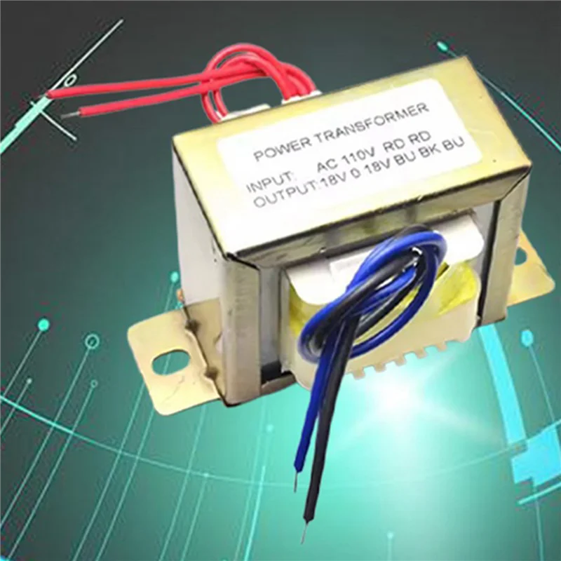 B29C-2X Power Transformer Dual AC 18V 50W EI Transformer 110V In Optional For Preamplifier 2.1 Amplifier Tone Board A