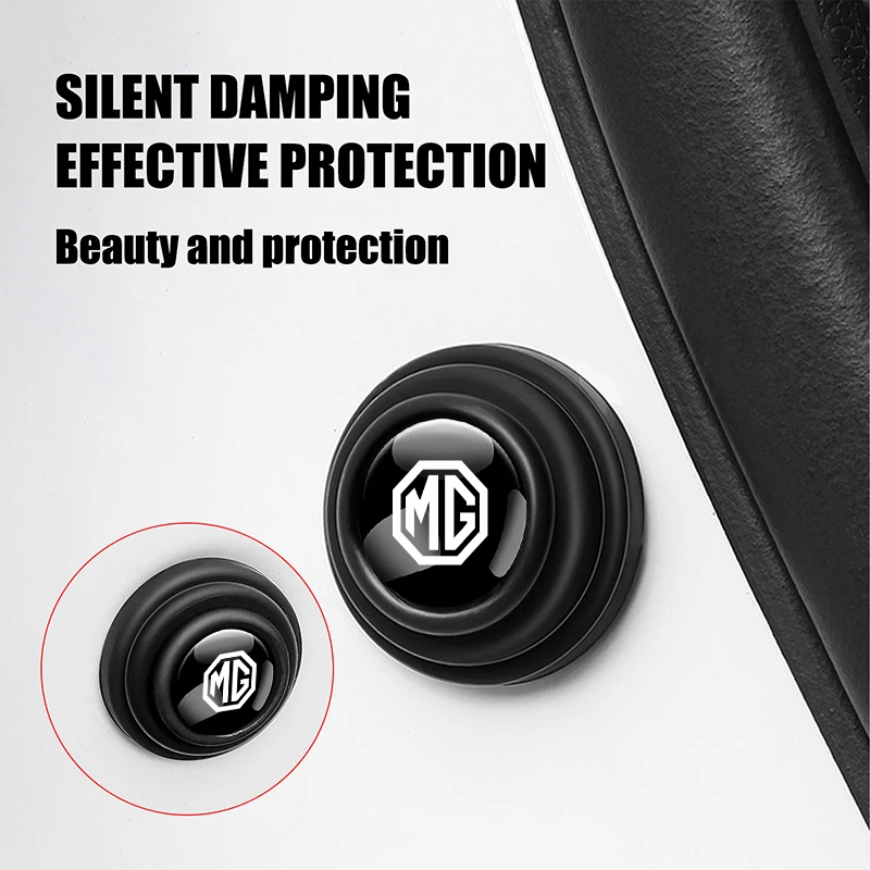 Car Door Shock Absorber Silicone Buffer Gasket Anti‑collision Sticker Soundproof Damper For Morris Garages MG ZS 5 7 6 Cyberster