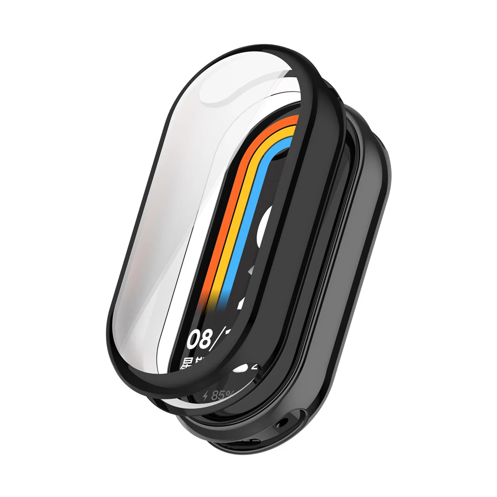 Coque de protection en TPU pour Xiaomi Mi Band 9, cadre de protection plein écran, coque pare-chocs, accessoires de montre