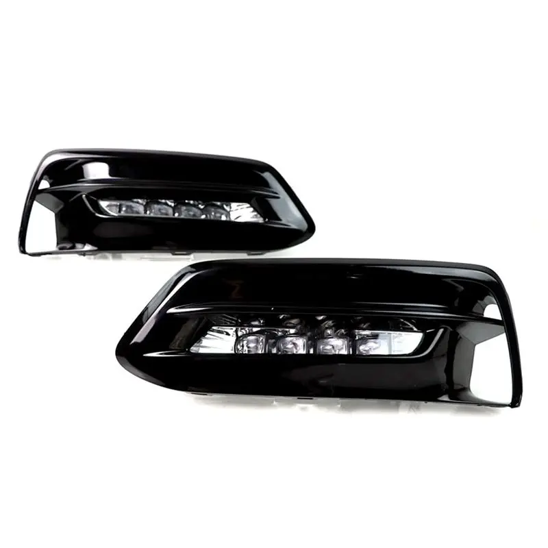 

A13F-LED Daytime Running Lights For Honda Accord 2018-2020 White DRL Amber Turn Signal Lamps Blue Night Headlight