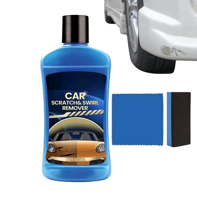 

Repair Paste Car Scratch Scratch Remover Compound Polish 100ml Rubbing Compound With Cloth And Sponge Erase Car Scratches