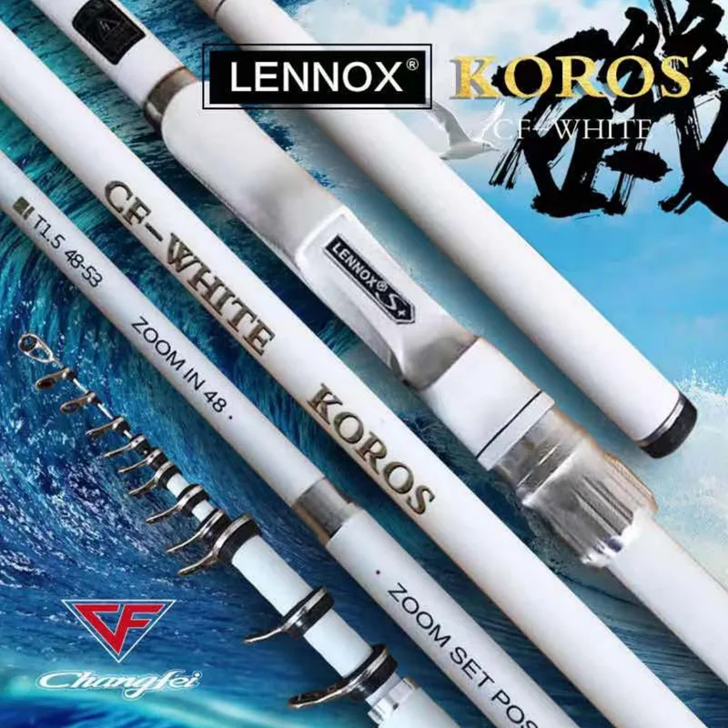 

LENNOX-Rock Fishing Rod Telescopic Fishing Rod Titanium Alloy Fully Inclined Guide Ring Positioning Carbon Ultralight Ultrahard