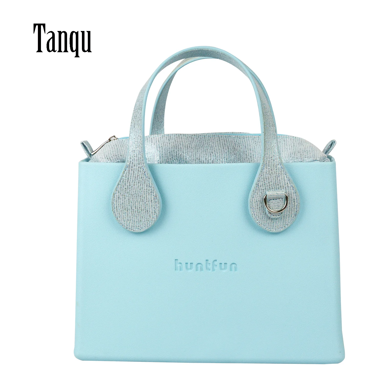 

2022 New tanqu EVA square Bag with Gilding Insert flat Handles waterproof Obag style women O bag Handbag