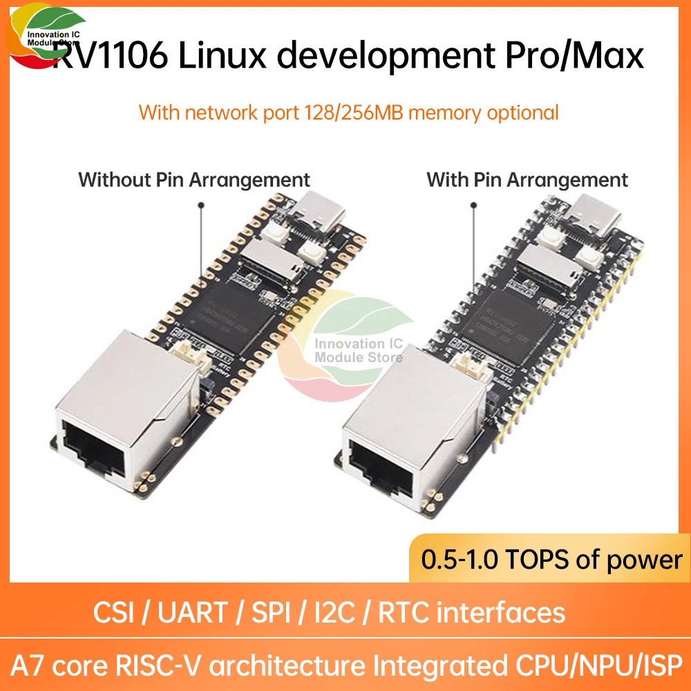 Luckfox Pico Pro Max Linux RV1106 Rockchip AI Board ARM Cortex-A7/RISC-V better than Raspberry Pi Pico