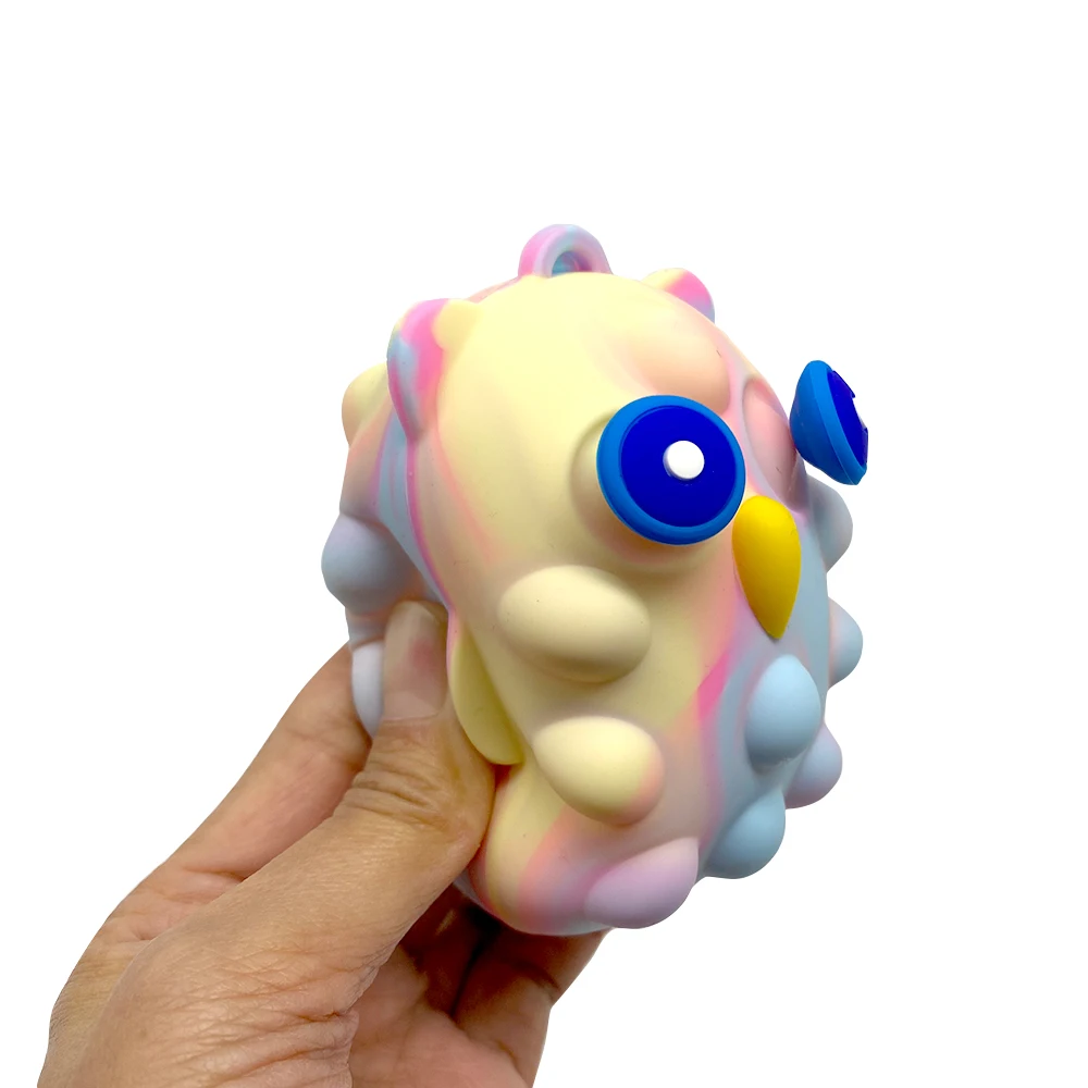 Balles anti-Stress Pop, 6 pièces, jouet Squishy, lapin de pâques, hibou, poupée accrocheuse à presser, Mochi Abreact, jouet d'évent, soulagement du Stress