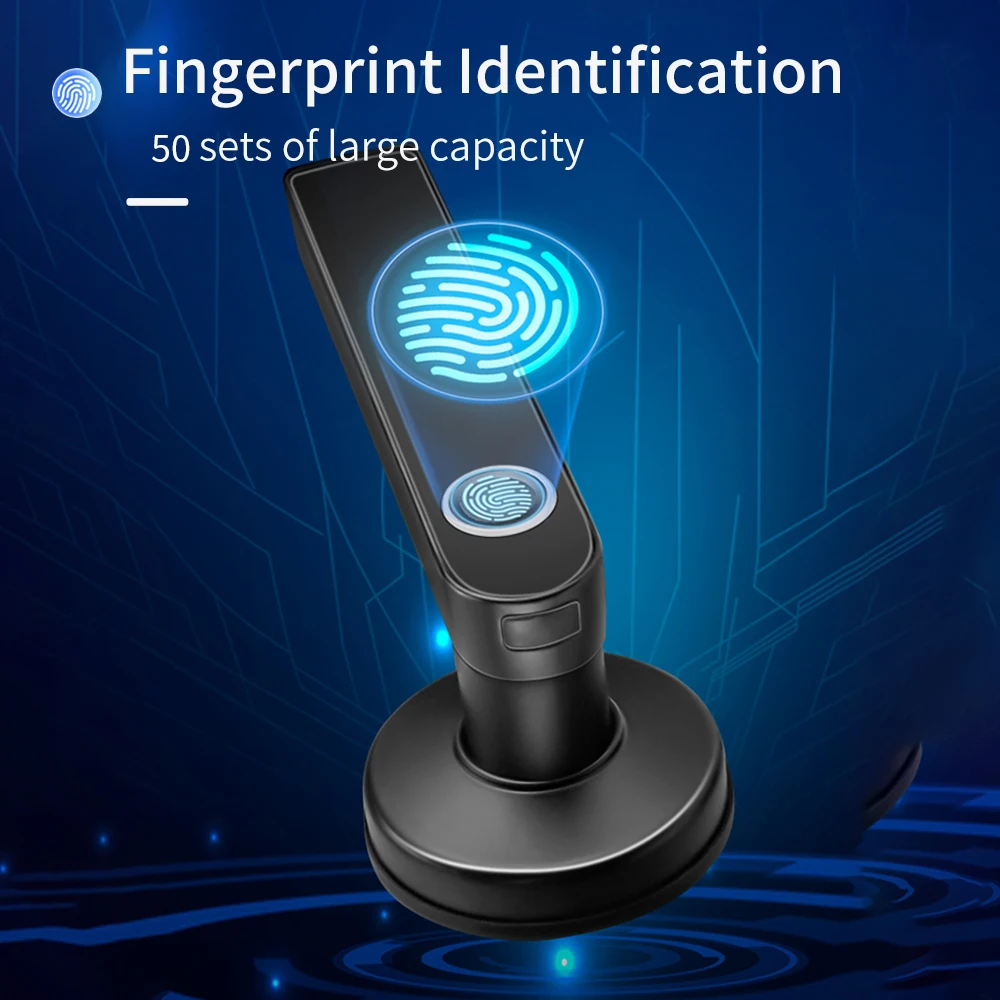 Support Tuya APP Smart Bluetooth Fingerprint Door Lock Knob Wireless Digital Keyless Entry Door Latch Remote Lock Home Security