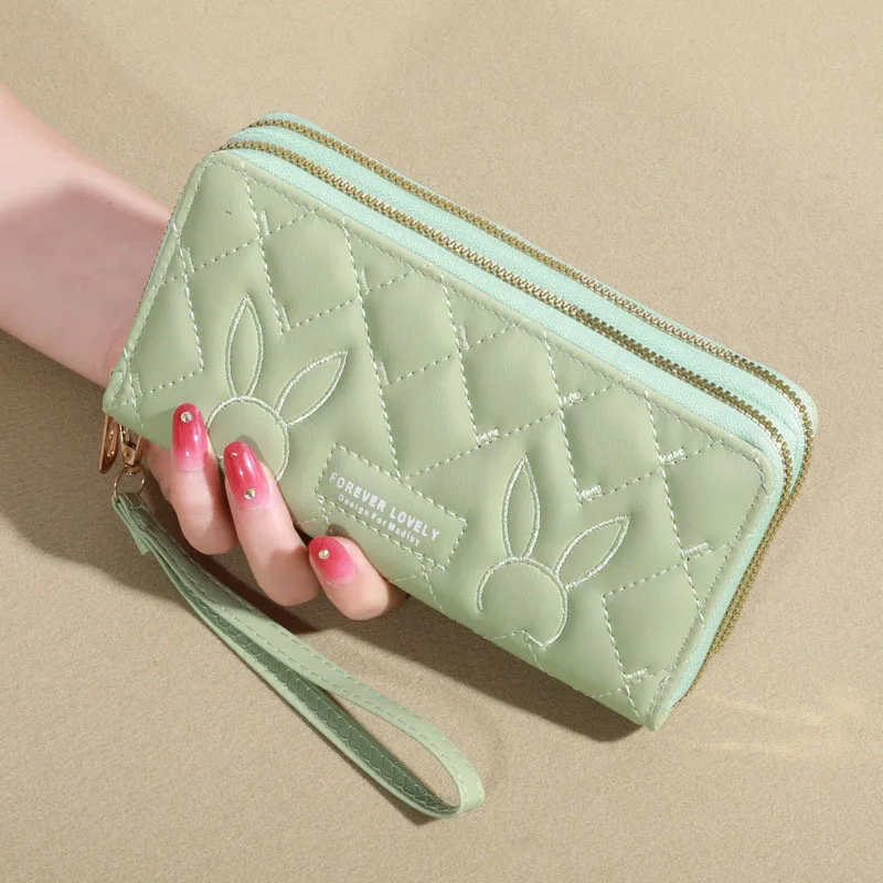 Large Capacity Long Purse Women Wallets Fashion Double Zipper Purse Card Holder Ladies Wallet Female Hasp Clutch billetera bolas
