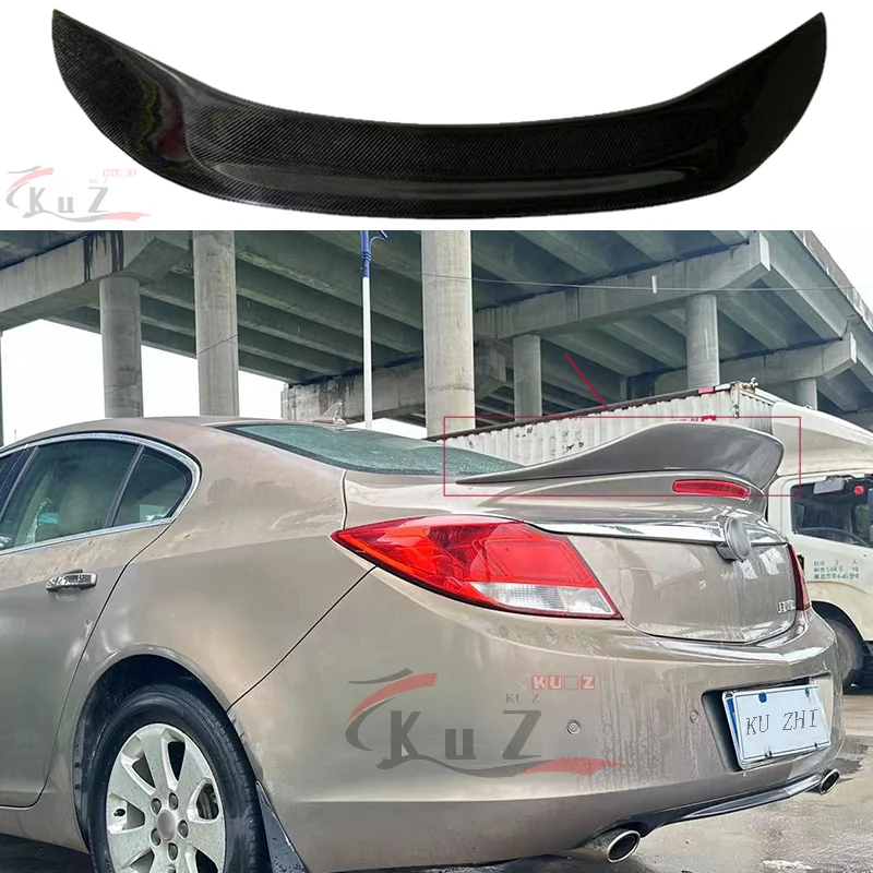 For Buick Regal Opel Year Vauxhall 2009-2013 Modified True Carbon Fiber True Wing Spoiler Trunk Trim JDM Style Rear Spoiler