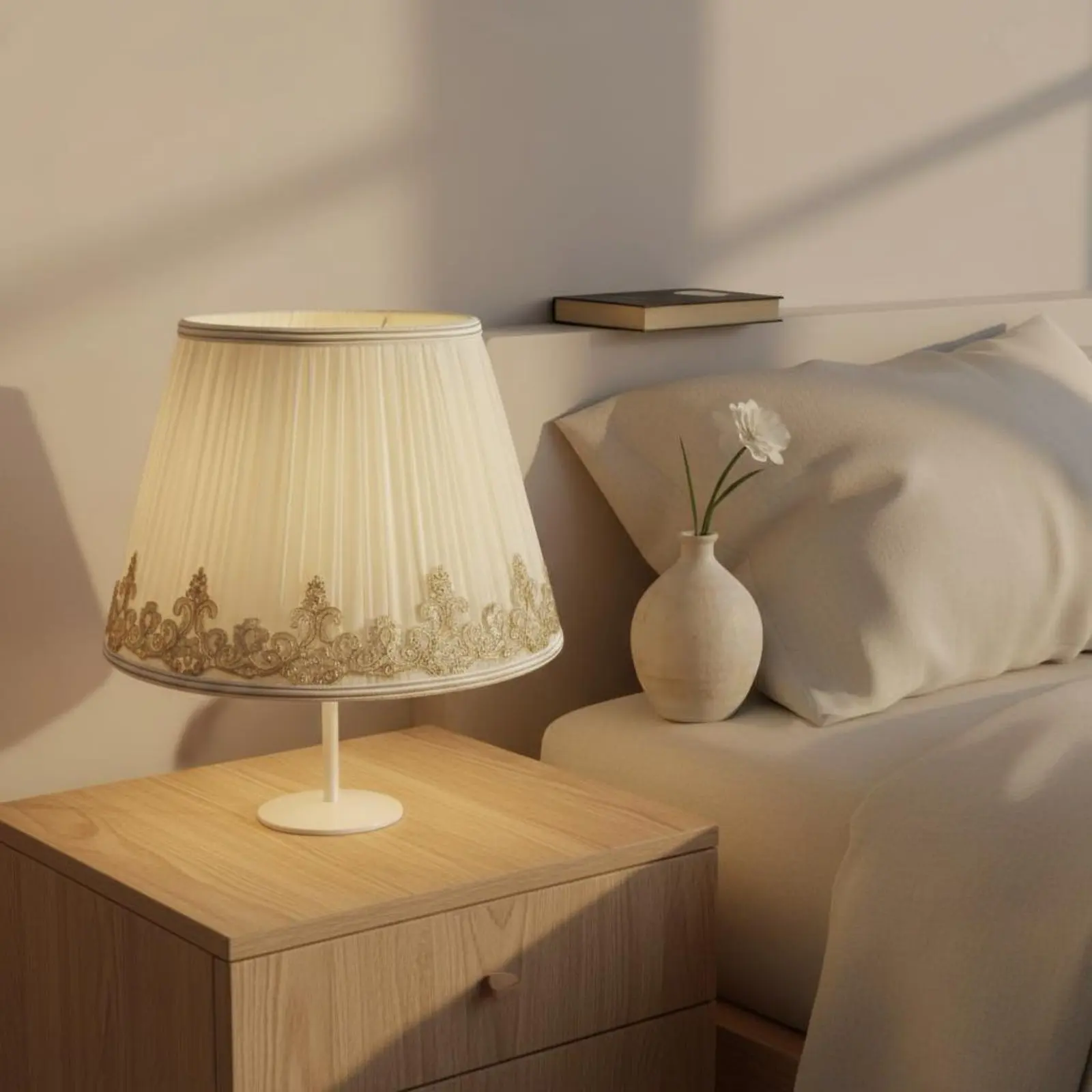 Textile Lampshade Decorative Cloth Lampshade Table Lamp Shade Easy Installation Floor Lamp Shade Creates Warm Atmosphere