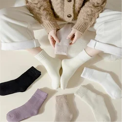 3PCS Socks Cashmere Thicken Warm Autumn Winter Plush Floor Sleep Super Thick Cashmere Sweat-absorbing Stockings Men Women Socks