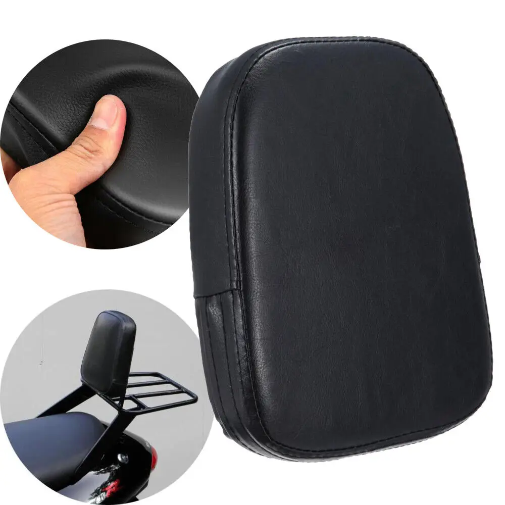 Universal Motorcycle Rear Passenger Backrest Sissy Bar Cushion Pad For Honda Shadow VT VLX 600 750 Kawasaki Vulcan 800 1500 1600