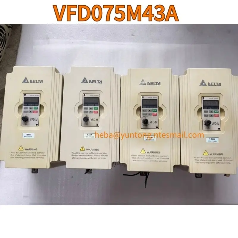 Used frequency converter 7.5 kw VFD075M43A