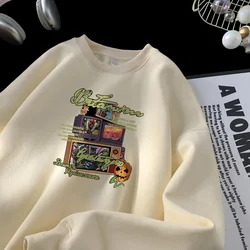 Autumn Multi Colours Sweatshirt Halloween Sweatshirt Trendy Retro Couple Sweatshirt Plus Size Men Women Clothing