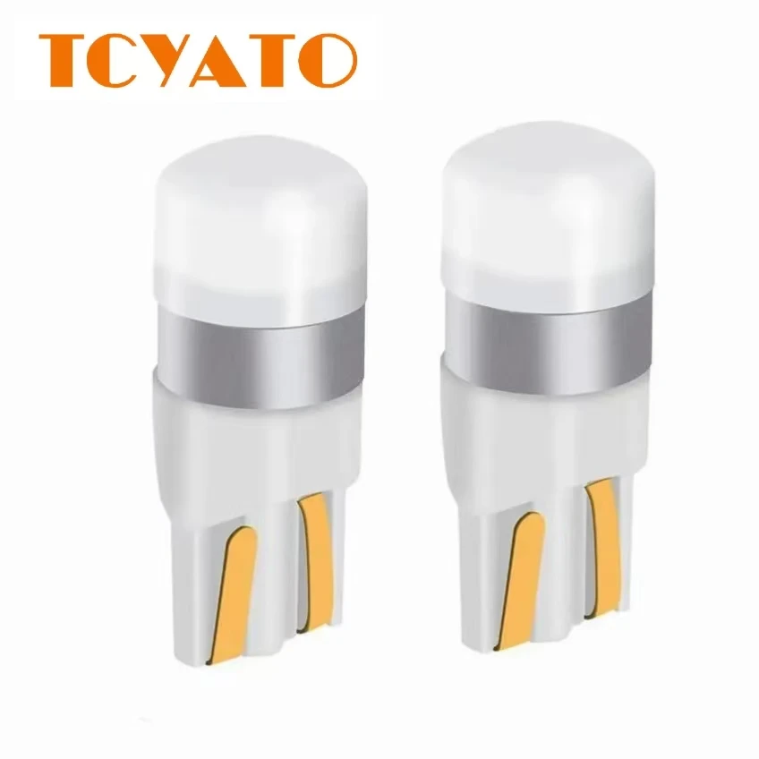 

TCYATO Super Bright 3030 Surface mount T10 LED W5W car roof Light Automatic Gap Reading Light 12 Car Door Bulb Accessories