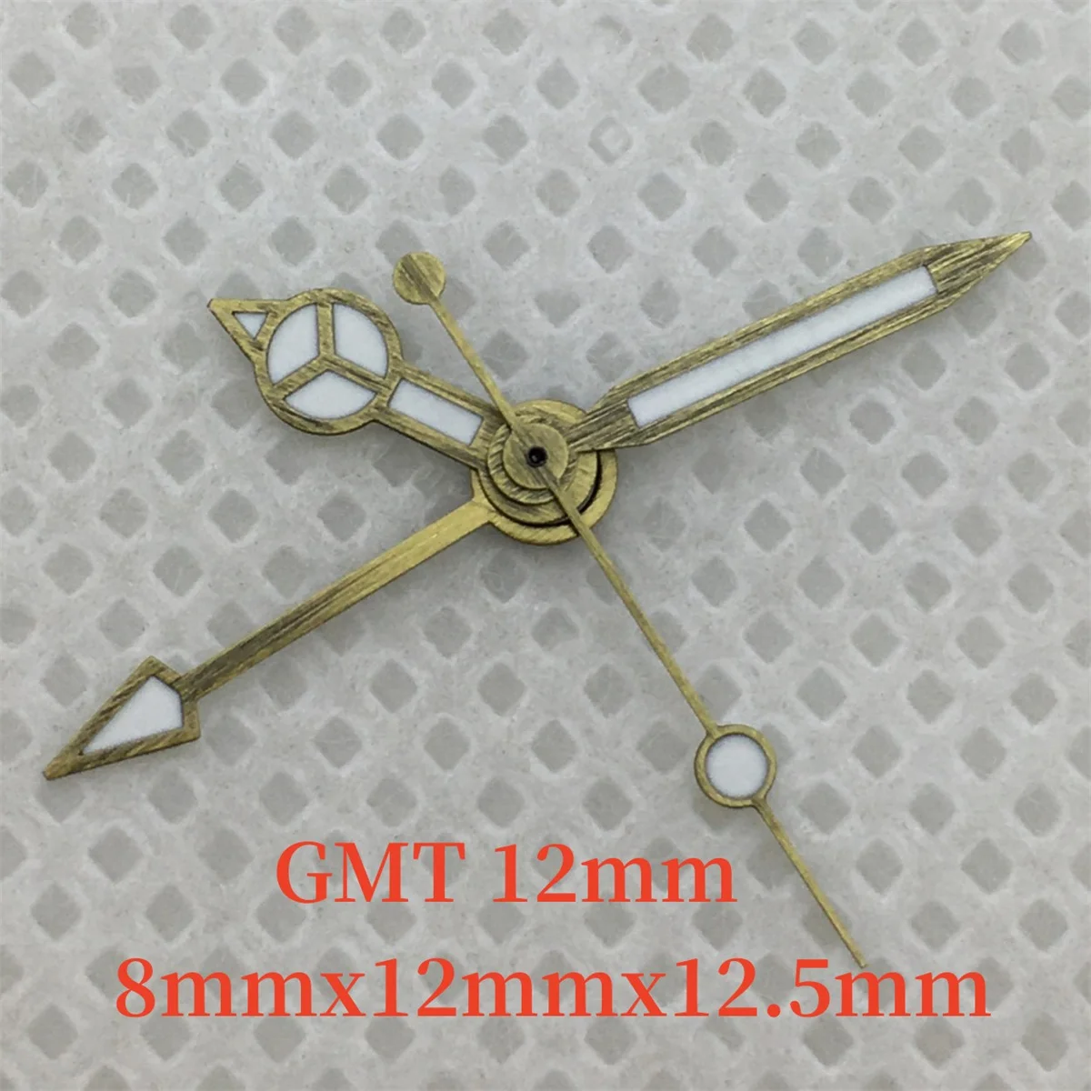

High quality watch accessory GMT hands vintage bronze hands suitable for NH34 movement Snowflake GMT hands green and luminous
