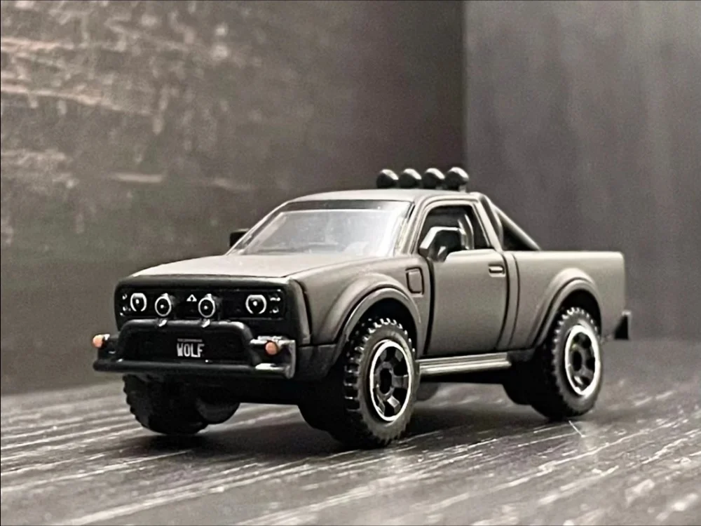 Matchbox Alpha Wolf Electric Pickup Truck FWD28 Moving Parts Open Doors Diecast Metal Collectible Vehicle For Adult Collectors