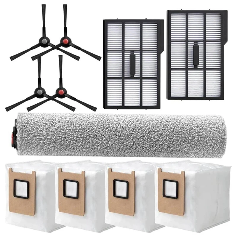 KEOL-먼지 수집 가방 필터 사이드 브러시 교체 Eufy Omni E25 E28 로봇 진공 청소기 액세서리