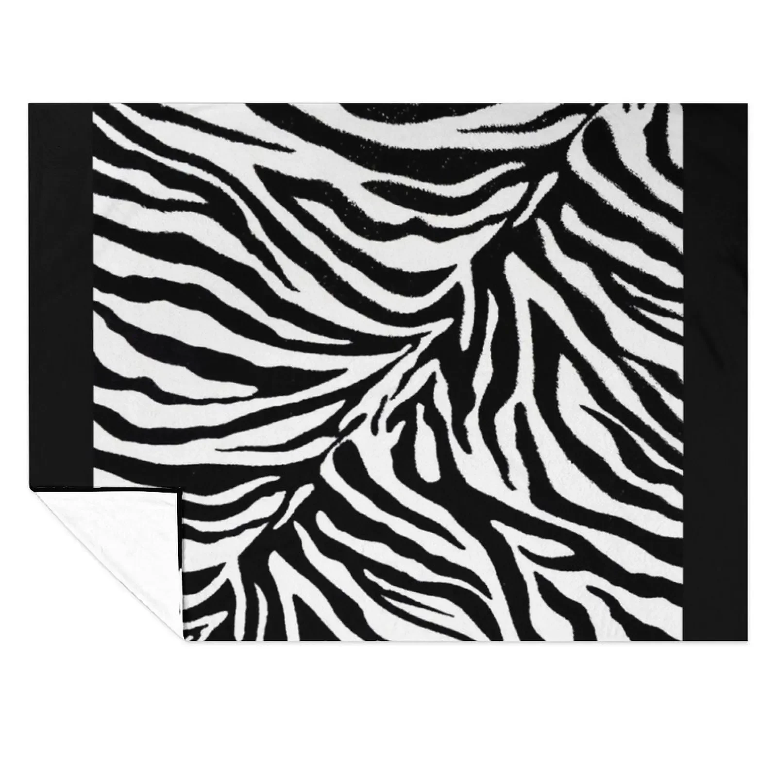 

Zebra Stripe 1 Black and White Throw Blanket bed plaid Soft Big Winter beds Sofa Quilt Blankets