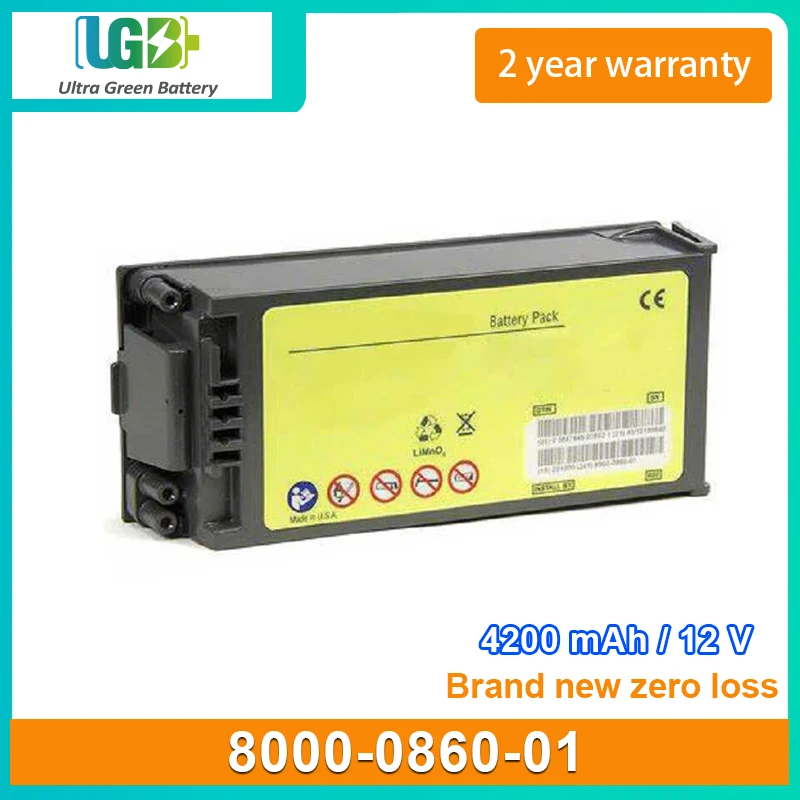 

UGB New battery For Zoll AED Pro 8000-0860-01 8000-0860-30 1008-1003-01 1008-002003-30 medical battery