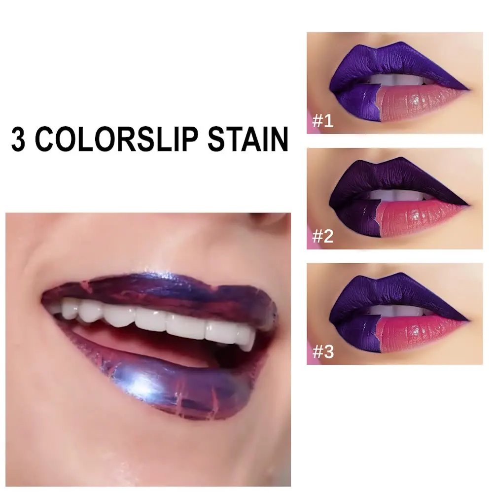 

3Colors Peel Off Lip Liner Outline Contour Tattoo Lip Stain Matte Nude Pink Long Lasting Waterproof Tear Off Natural Lip Tint