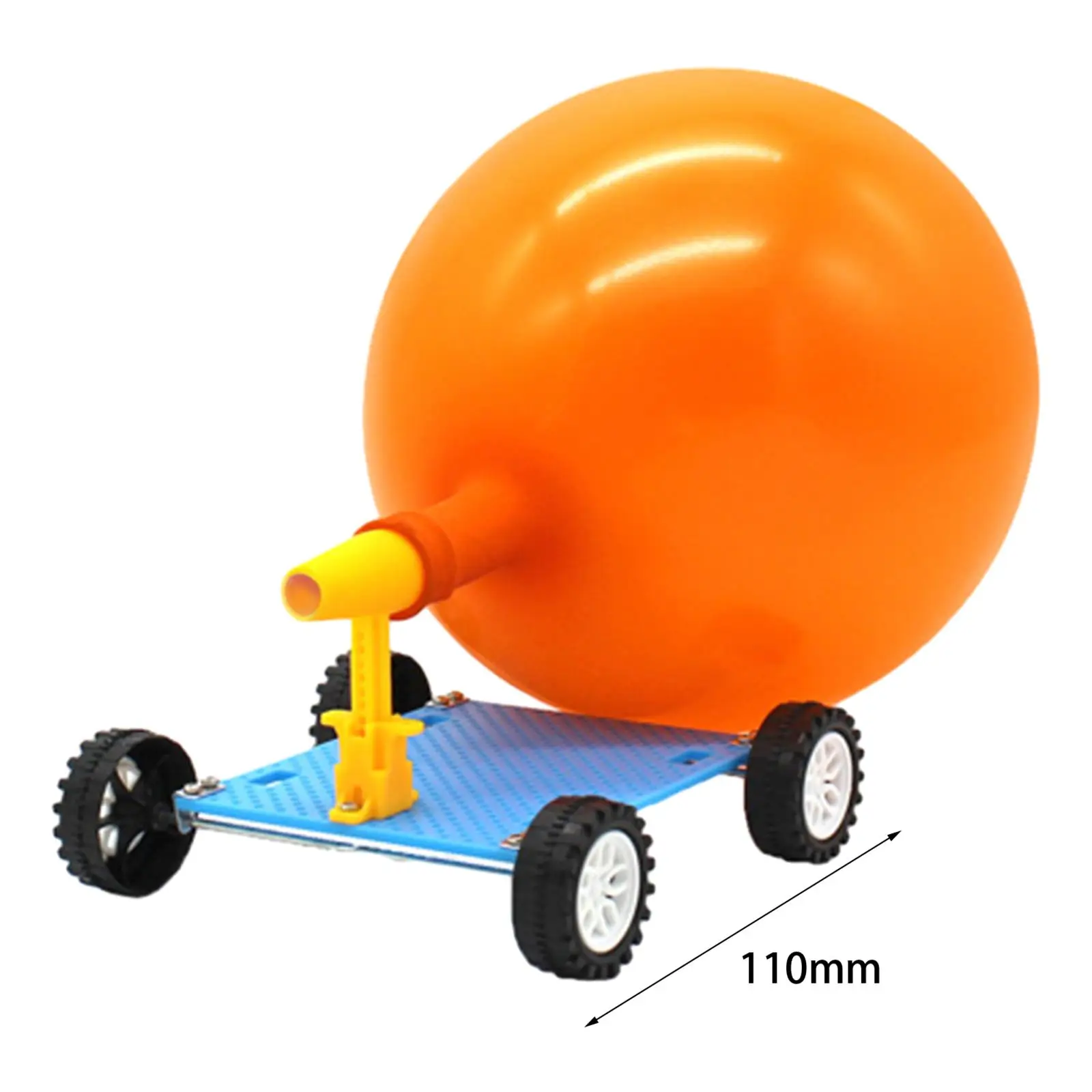 Construa seu próprio carro balão Racer para crianças, diversão e brinquedo DIY educativo