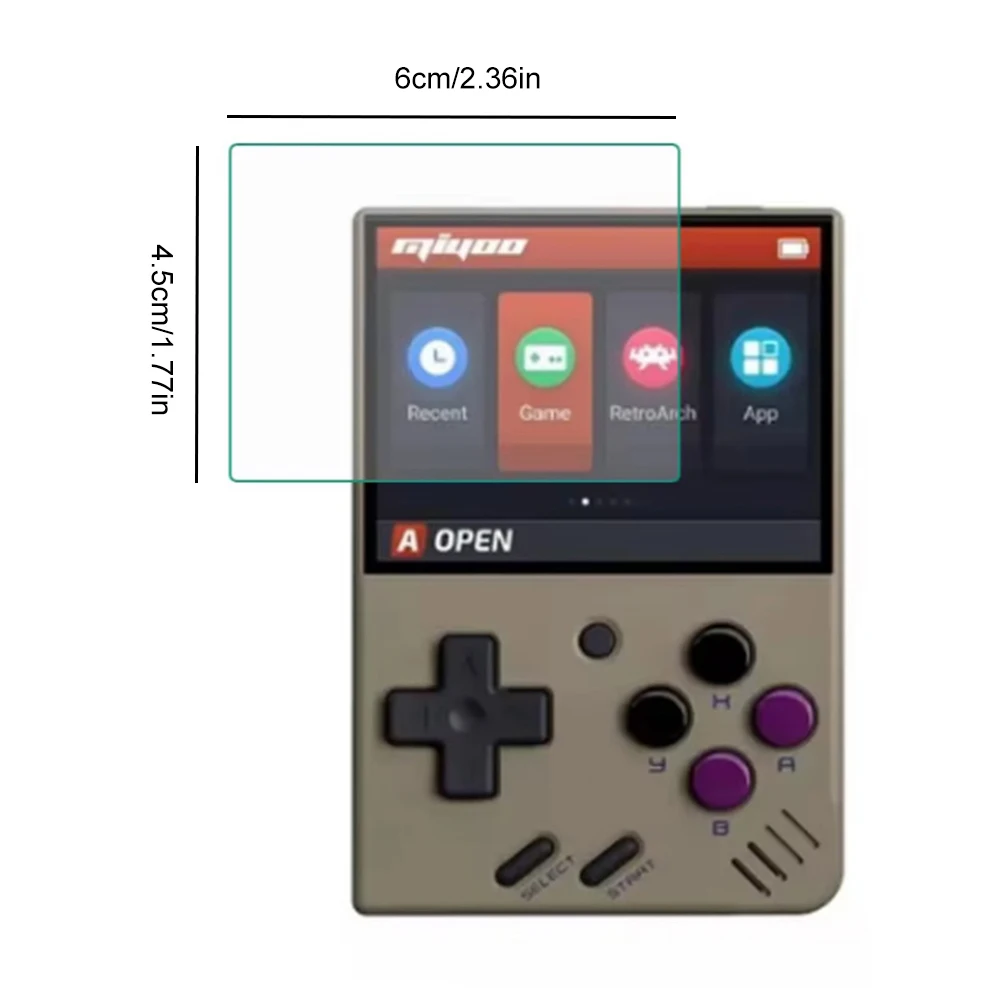 Закаленное защитное стекло 9H HD для Miyoo Mini / Miyoo Mini V4