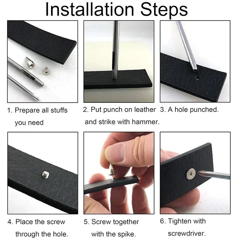 سبيكة المسامير مخروط ترصيع برشام رصاصة المسامير مخروط المسمار ترصيع للملابس الأحذية حقيبة طوق الجلود الحرفية الشرير الصخرة مخروط المسامير