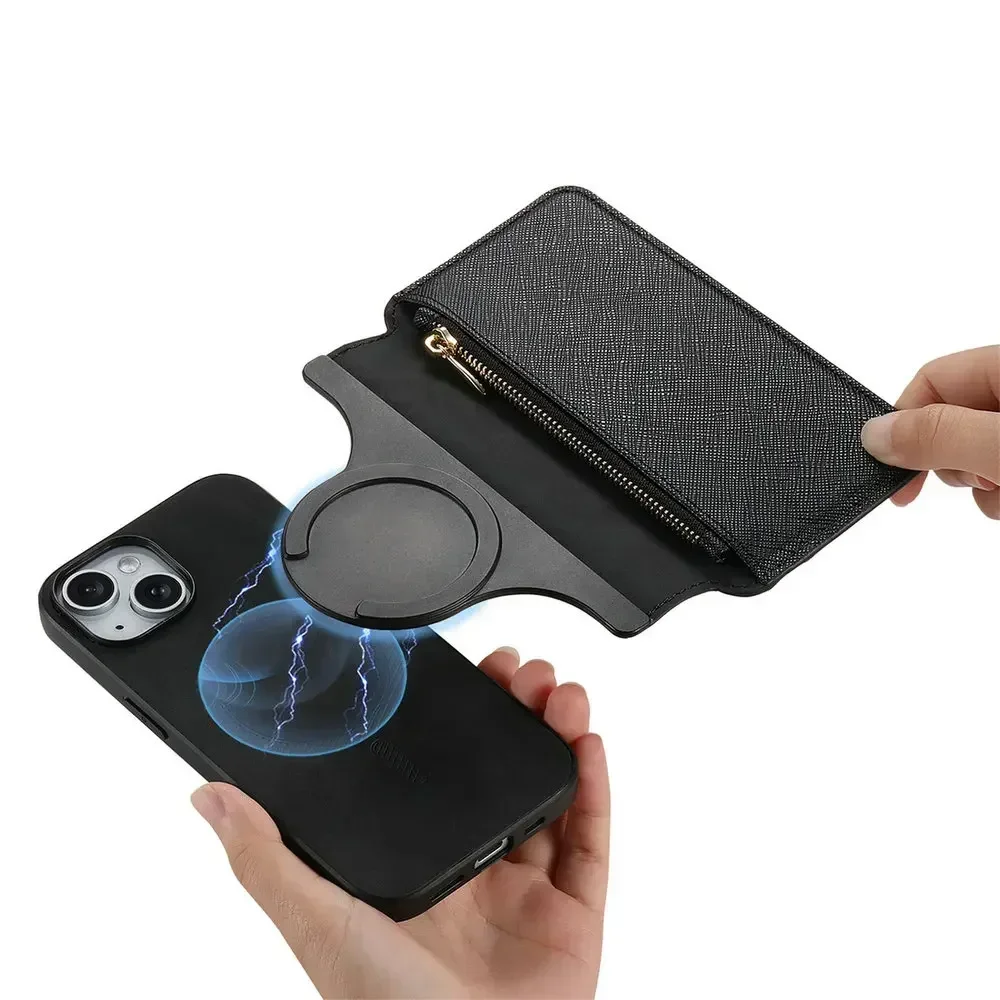 

Для PocoX7 F7 Pro X6 F6 M7 5G 4G Роскошный чехол-кошелек на молнии Съемный 2IN1 задний чехол Xiaomi Poco F7 Ultra Case Poco F 7 X X7 Pro