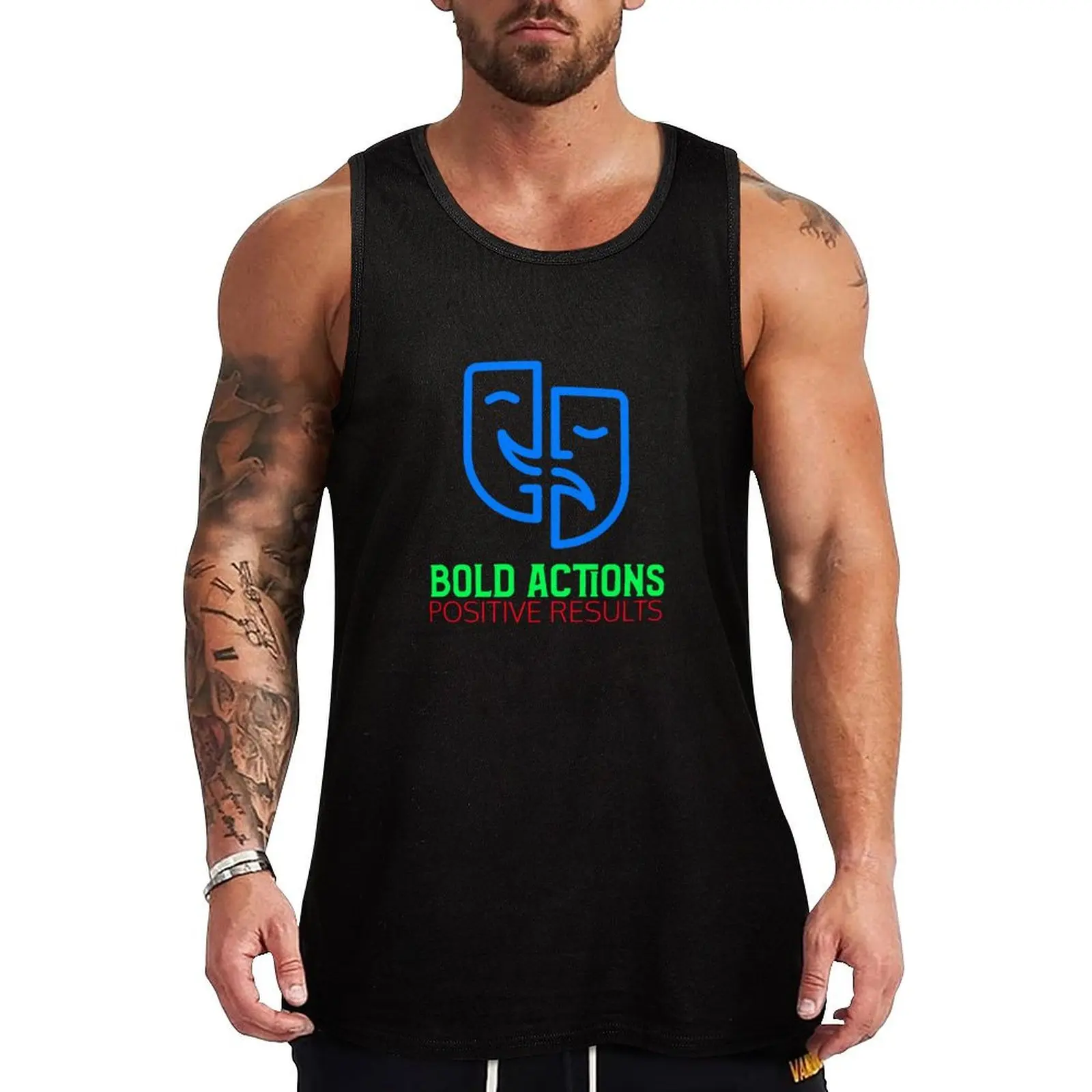 Bold actions positive results destiny Tank Top sleeveless jackets Bodybuilding shirt Gym wear Gym t-shirt man