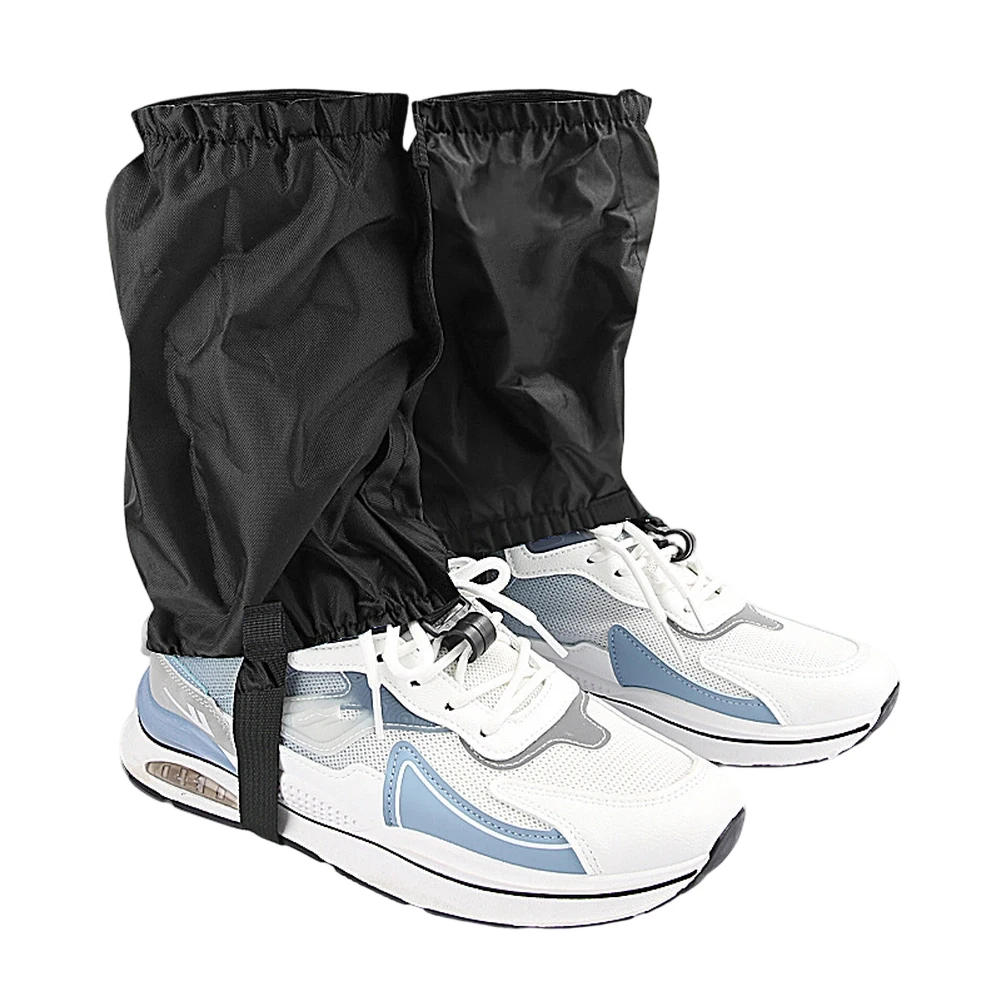 

Foot Protector Leg Gaiters For Hiking For Snowshoeing Fits Various Shoe Styles Adjustable Elastic Bands Snap Fasteners