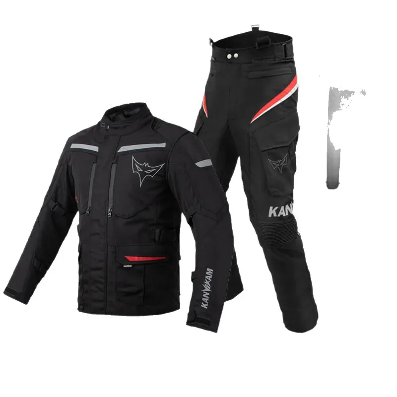 Motorcycle Riding Suit Motorbike Touring Jacket Detachable Liner CE Protector Waterproof Windproof Hip Pad Pants Unisex 4Seasons