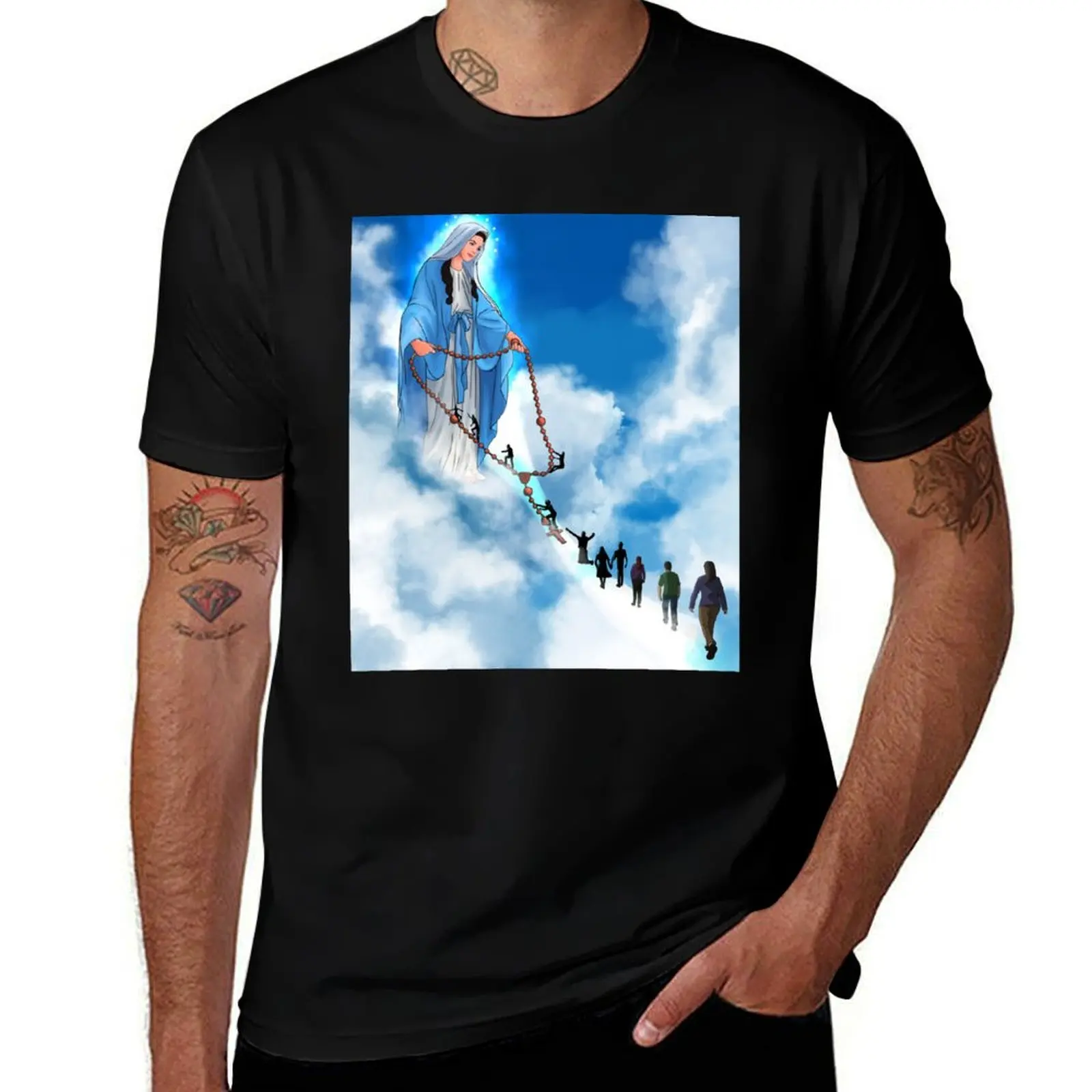 Virgin Mary Catholic Church Santa Inmaculada Maria Virgen Catolica T-Shirt Summer Holiday T-Shirt