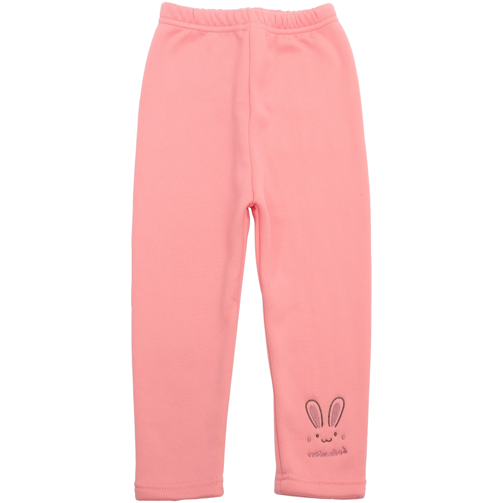 

Girls Warm Leggings Pink Polyester Fleece Lined Toddler Child Cozy Soft Stretchy Thermal Pants Kids Winter Leggings