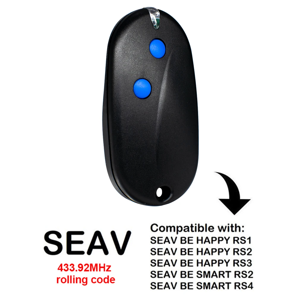 

SEAV BE SMART RS2 RS4 Garage Remote Control 433.92MHz Rolling Code Transmitter