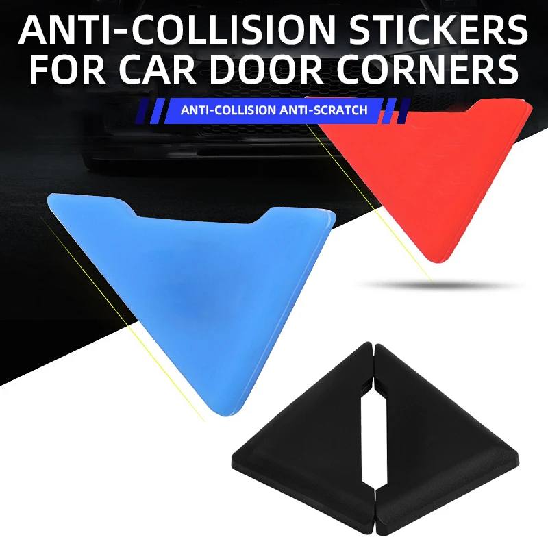 

2PCS Car Door Corner Anti-Collision Protector Cover Universal Silicone Anti-Scratch Stickers Door Protection Cover