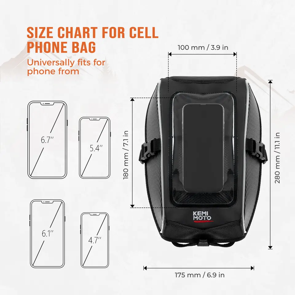 Ryker – sac de réservoir 1680D, sac de réservoir de gaz pour Can-am Ryker 600 900 Sport Rally Edition, sac pour téléphone portable 219400762 2019-2025  201355758