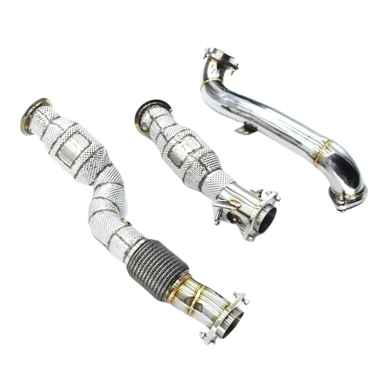 

Exhaust Downpipe For BMW M3/M4 G82 G80 G83 G8X 3.0T 2019-2022High Flow catted downpipe Stainless Exhaust systems Downpipe