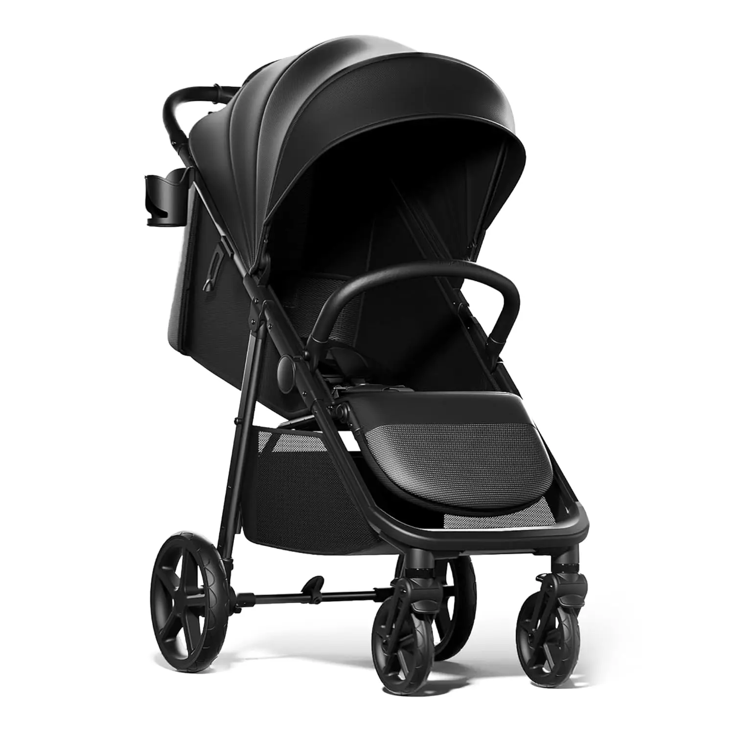 Baby Stroller for Toddler, Infant & Newborn | Spacious Seat & Lie-Flat Mode | Compact One-Hand Fold, UPF 50+ Canopy